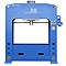 200 Ton H Frame hydraulic press showing safety features 